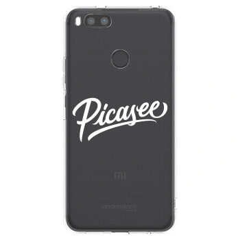 Picasee Xiaomi Redmi A1 Hülle - Transparentes Silikon - Picasee - old logo - white