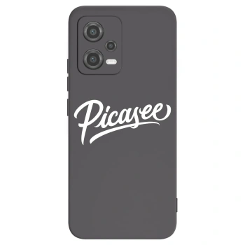 Picasee Xiaomi Poco X5 Hülle - Schwarzes Silikon - Picasee - old logo - white