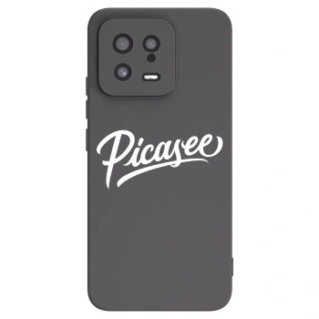 Picasee Xiaomi 13 Hülle - Schwarzes Silikon - Picasee - old logo - white