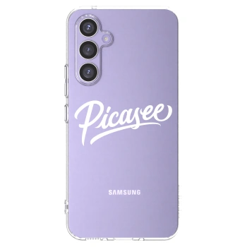 Picasee Samsung Galaxy A54 5G A546B Hülle - Transparentes Silikon - Picasee - old logo - white