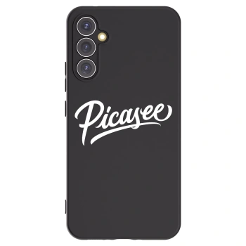 Picasee Samsung Galaxy A34 5G A346B Hülle - Schwarzes Silikon - Picasee - old logo - white