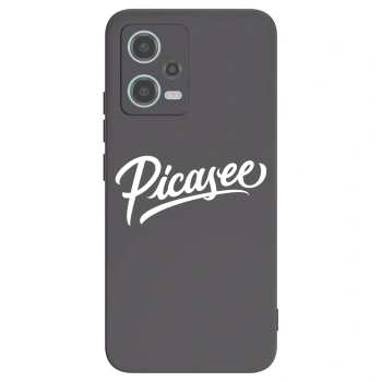 Picasee Xiaomi Redmi Note 12 5G Hülle - Schwarzes Silikon - Picasee - old logo - white