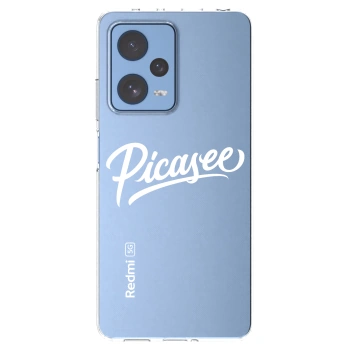 Picasee Xiaomi Redmi Note 12 Pro 5G Hülle - Transparentes Silikon - Picasee - old logo - white