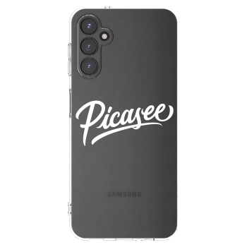 Picasee Samsung Galaxy A14 5G A146P Hülle - Transparentes Silikon - Picasee - old logo - white