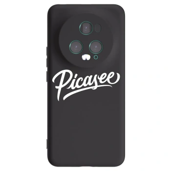 Picasee Honor Magic5 Pro Hülle - Schwarzes Silikon - Picasee - old logo - white