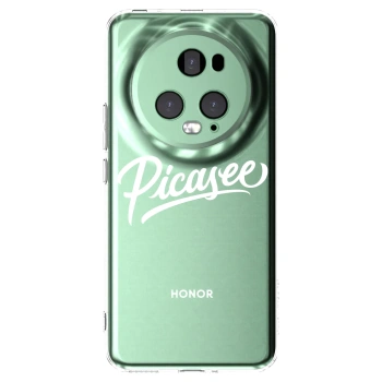 Picasee Honor Magic5 Pro Hülle - Transparentes Silikon - Picasee - old logo - white