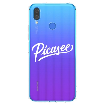 Picasee Huawei Nova 3i Hülle - Transparentes Silikon - Picasee - old logo - white
