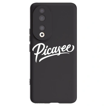 Picasee Honor 90 5G Hülle - Schwarzes Silikon - Picasee - old logo - white