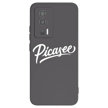 Picasee Xiaomi Poco F5 Pro 5G Hülle - Schwarzes Silikon - Picasee - old logo - white