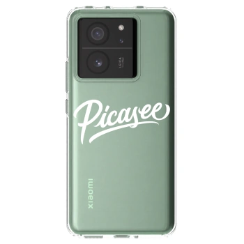 Picasee Xiaomi 13T Hülle - Transparentes Silikon - Picasee - old logo - white