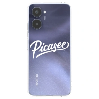 Picasee Realme 10 4G Hülle - Transparentes Silikon - Picasee - old logo - white