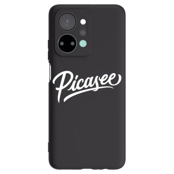 Picasee Honor X7a Hülle - Schwarzes Silikon - Picasee - old logo - white