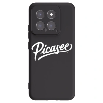 Picasee Xiaomi 14 Hülle - Schwarzes Silikon - Picasee - old logo - white