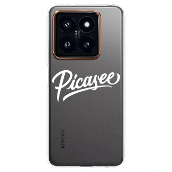 Picasee Xiaomi 14 Pro Hülle - Transparentes Silikon - Picasee - old logo - white