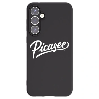 Picasee Samsung Galaxy S23 FE S711B Hülle - Schwarzes Silikon - Picasee - old logo - white