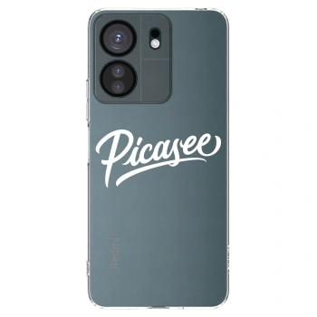 Picasee Xiaomi Redmi 13C 4G Hülle - Transparentes Silikon - Picasee - old logo - white