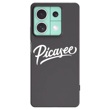 Picasee Xiaomi Redmi Note 13 5G Hülle - Schwarzes Silikon - Picasee - old logo - white