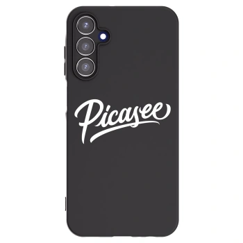 Picasee Samsung Galaxy A15 A156B 5G Hülle - Schwarzes Silikon - Picasee - old logo - white