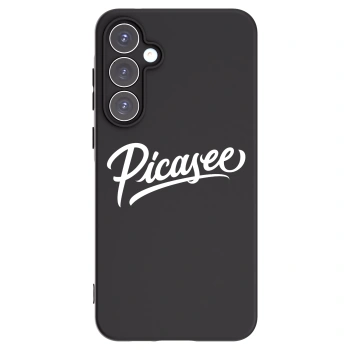 Picasee Samsung Galaxy A55 5G A556B Hülle - Schwarzes Silikon - Picasee - old logo - white
