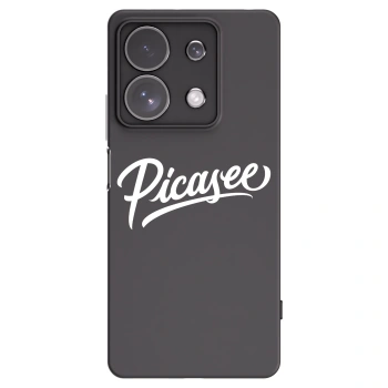 Picasee Xiaomi Redmi Note 13 Pro 4G Hülle - Schwarzes Silikon - Picasee - old logo - white