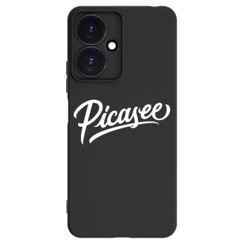 Picasee Xiaomi Redmi 13C 5G Hülle - Schwarzes Silikon - Picasee - old logo - white