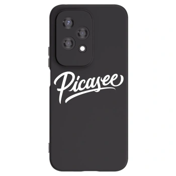 Picasee Honor 200 Lite Hülle - Schwarzes Silikon - Picasee - old logo - white