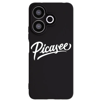 Picasee Xiaomi Redmi 13 4G Hülle - Schwarzes Silikon - Picasee - old logo - white