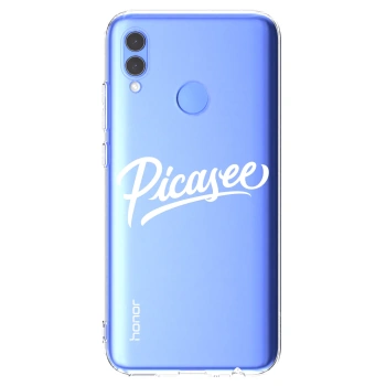 Picasee Huawei P Smart 2019 Hülle - Transparentes Silikon - Picasee - old logo - white