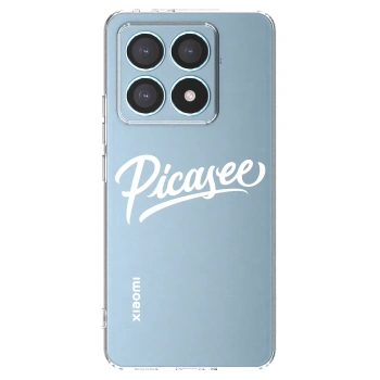 Picasee Xiaomi 14T Pro Hülle - Transparentes Silikon - Picasee - old logo - white