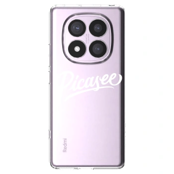 Picasee Xiaomi Redmi Note 14 Pro 5G Hülle - Transparentes Silikon - Picasee - old logo - white