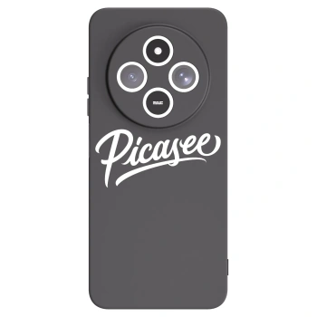 Picasee Xiaomi Redmi 14C Hülle - Schwarzes Silikon - Picasee - old logo - white