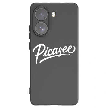 Picasee Xiaomi Poco X7 Hülle - Schwarzes Silikon - Picasee - old logo - white