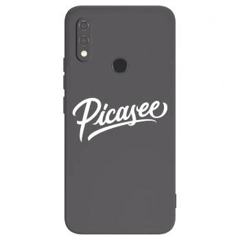 Picasee Xiaomi Redmi Note 7 Hülle - Schwarzes Silikon - Picasee - old logo - white