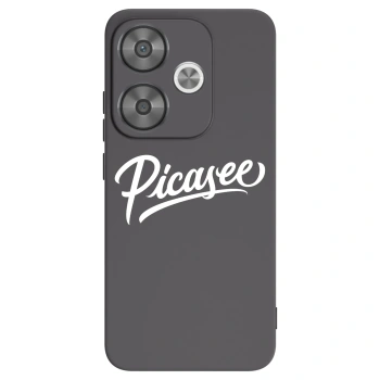Picasee Xiaomi Poco F6 Hülle - Schwarzes Silikon - Picasee - old logo - white