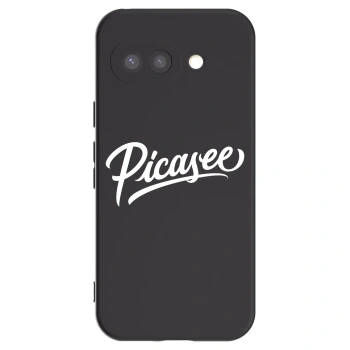 Picasee Google Pixel 9a Hülle - Schwarzes Silikon - Picasee - old logo - white