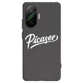 Picasee Xiaomi Poco F7 Pro 5G Hülle - Schwarzes Silikon - Picasee - old logo - white