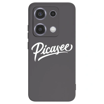 Picasee Xiaomi Redmi Note 14S Hülle - Schwarzes Silikon - Picasee - old logo - white