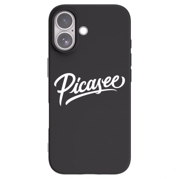 Picasee Apple iPhone 17 Hülle - Schwarzes Silikon - Picasee - old logo - white