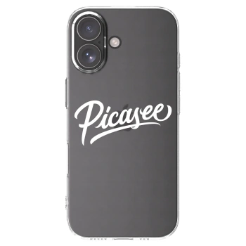 Picasee Apple iPhone 17 Hülle - Transparentes Silikon - Picasee - old logo - white