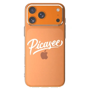 Picasee Apple iPhone 17 Pro Max Hülle - Transparentes Silikon - Picasee - old logo - white