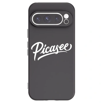 Picasee Google Pixel 9 Pro XL Hülle - Schwarzes Silikon - Picasee - old logo - white
