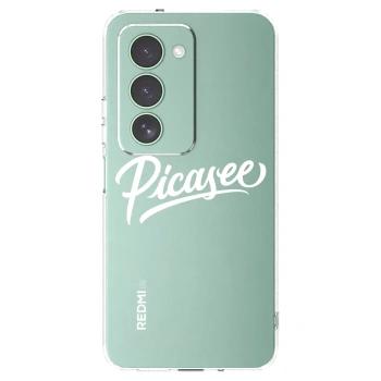 Picasee Xiaomi Redmi 15 5G Hülle - Transparentes Silikon - Picasee - old logo - white