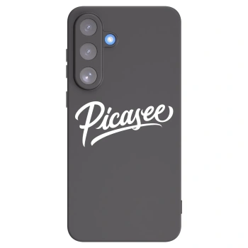 Picasee Samsung Galaxy S25 FE 5G Hülle - Schwarzes Silikon - Picasee - old logo - white
