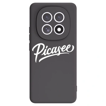Picasee Xiaomi Redmi Note 15 Hülle - Schwarzes Silikon - Picasee - old logo - white