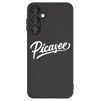 Picasee Samsung Galaxy A16 4G Hülle - Schwarzes Silikon - Picasee - old logo - white