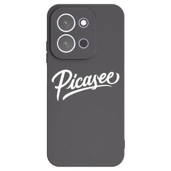 Picasee Xiaomi Redmi 15C 5G Hülle - Schwarzes Silikon - Picasee - old logo - white