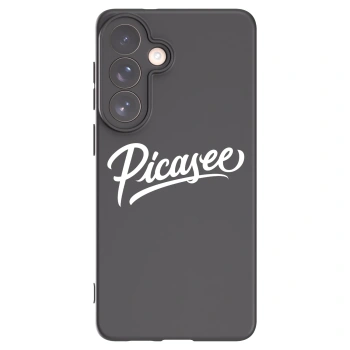 Picasee Samsung Galaxy S26+ Hülle - Schwarzes Silikon - Picasee - old logo - white