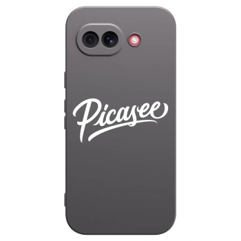 Picasee Google Pixel 10a Hülle - Schwarzes Silikon - Picasee - old logo - white