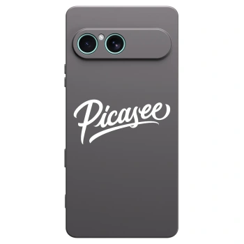 Picasee Sony Xperia 10 VII Hülle - Schwarzes Silikon - Picasee - old logo - white