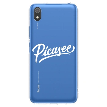Picasee Xiaomi Redmi 7A Hülle - Transparentes Silikon - Picasee - old logo - white
